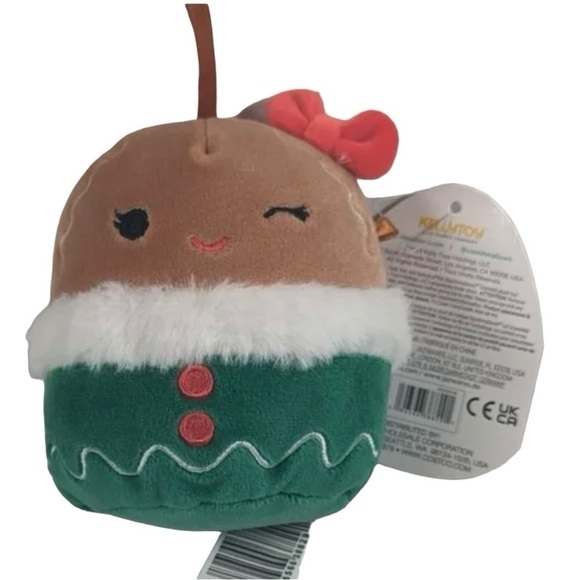 Squishmallows Christmas Gina 4" Gingerbread Girl Mystery Squad NWT - Picture 2 of 4
